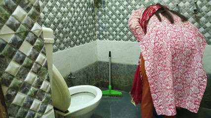 Saarabhabhi6: Indian hot maid fucked by mistress in washroom in hindi...
