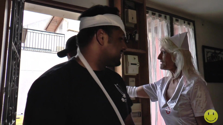 French Amateur Porn: Nurse Granny Likes to Have It in the Ass
