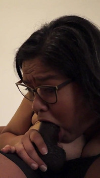 Chupando su polla