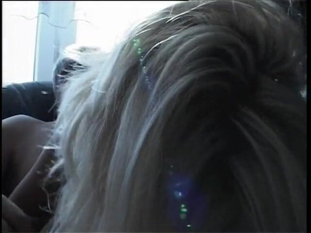 Lucky Cooch: Blonde whore rides her man's rod in close up action