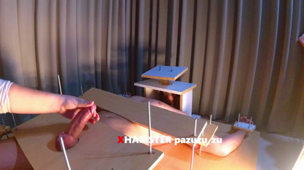 Pazuzu_zu: Одетые женщины, раздетый мужчина: женское доминирование, пытки яиц и члена, дрочка. Прерванный оргазм + мучение после оргазма