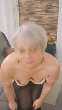 Sexy MILF Sofy in Lingerie on the Couch
