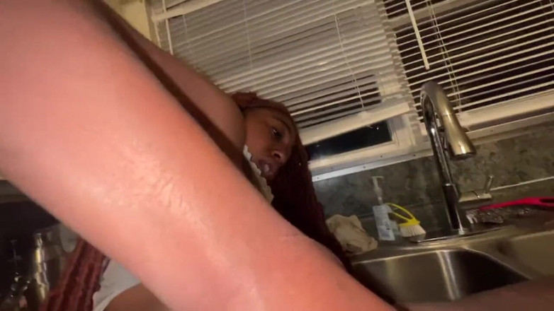 Fijii pornbox: Babysitter Ass Fuck in the Kitchen Anal Queen