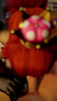 Bowsette Sucking Dick in POV - Super Mario Porn Parody