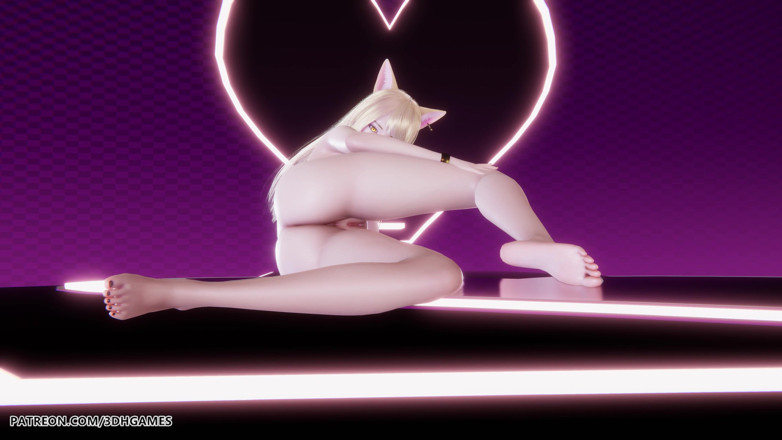 3D-Hentai Games: [mmd] Ahri 热辣的裸体舞蹈英雄联盟无码