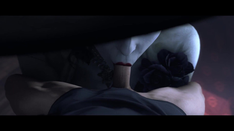 Velvixian 3D: Lady dimitrescu pompino senza mano