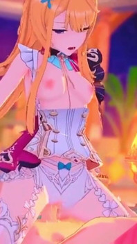 Genshin Impact - Escoffier hardcore gemendo esguichando - 3D Hentai Animations