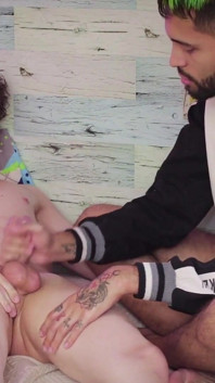 Camilo Brown Edging Cute Uncut Twink Emmanuel Kokichi and Going for Some Intense Post Cum Play