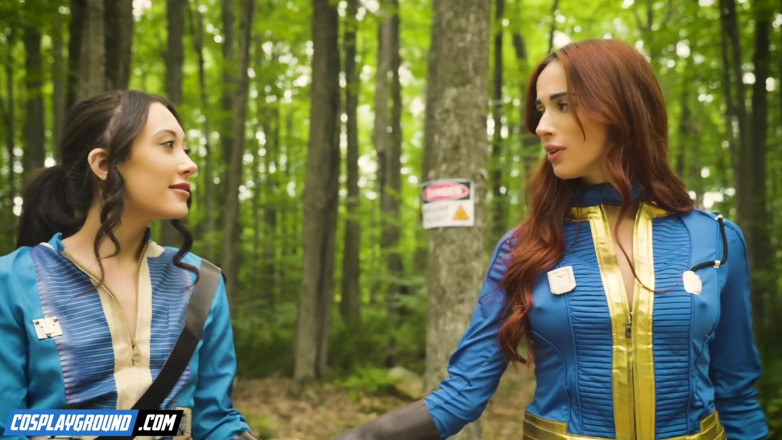 Cosplayground: Sage Hunter membuat reid Audrey memancut mani dalam bunker kejatuh -...