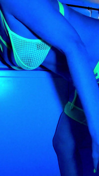 Wife Sucks 2 Cocks in Neon Light. Threesome. Full Scene. Ep 4641