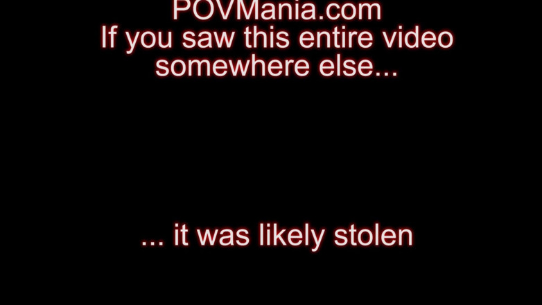 POV Mania: Caldo pompino punto di vista e sborrata con Kristen Kay!...