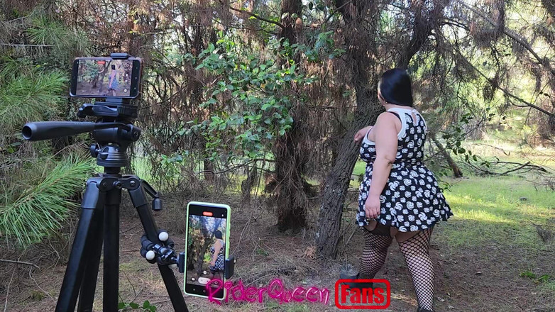 Riderqueen BBW Step Mom Latina Ebony: Riderqueen Alone, На відкритому повітрі, Відео для фанатів