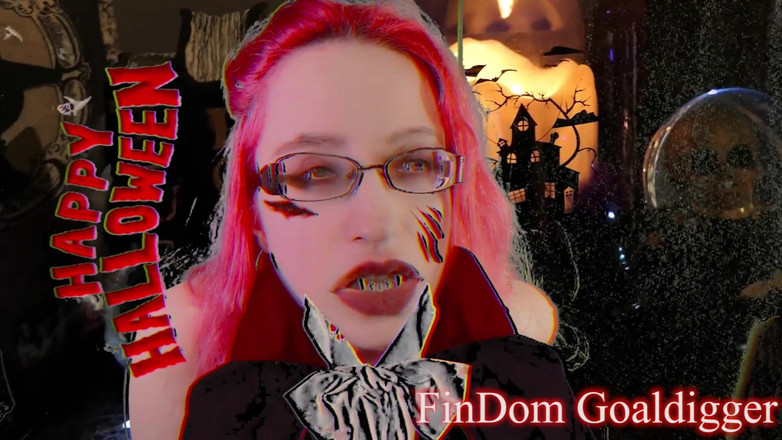 FinDom Goaldigger: Happy Halloween transformation