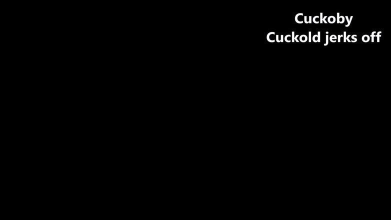 Cuckoby: Cuckold jerks off front wife
