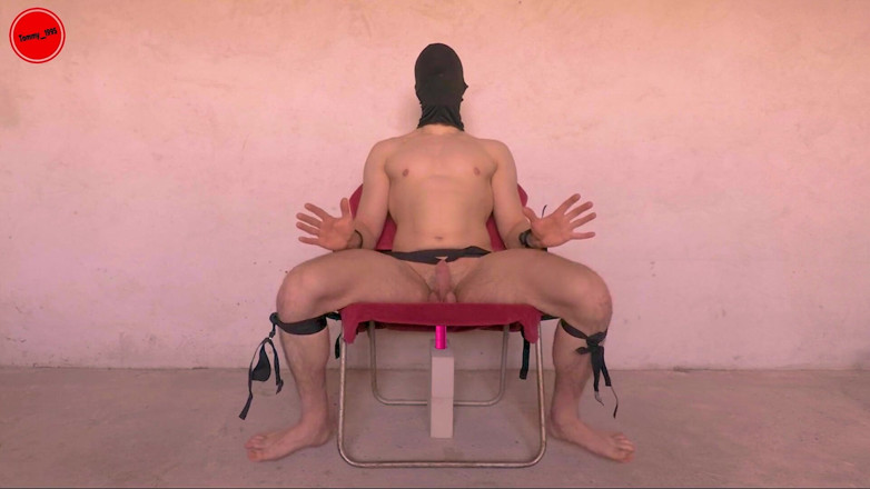 Tommy_1995: BDSM chair - Prostate edging anal probe restrained and driven crazy