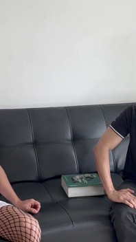 My Heterosexual Stepfather Fucks Me so I Can Go Partying with My Friends; My Lingerie Seduced Him as I Expected