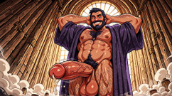 Erotic Man: 中年男性がチンコを出してくつろぐ