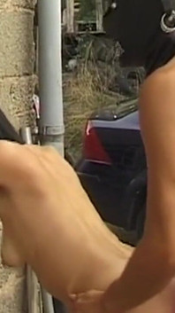 Tattooed Brunette MILF Cuffed for Boot Domination