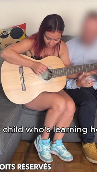 Babyfantasy83 - Petite Salope Française Prends Un Cours De Guitare Mais a Envie De Se Faire Baiser