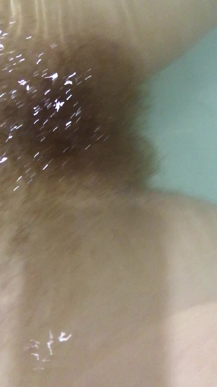 Risky Hairy Couple: Come Jump in My Bathroom