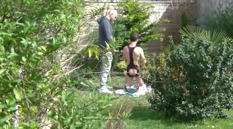 Gaybareback: Twink fucked bareback by vicious Stepdaddy