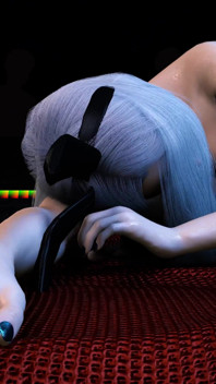 3D fofa asiática gata vestindo lingerie sexy é fodida por pau grande