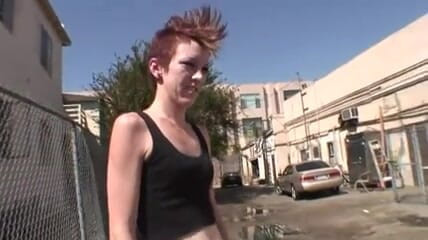 Black Monstercock Force: Skinny punk chick vs Monster Cock