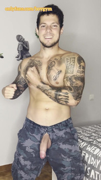 My Military Cock Cums with No Hands!