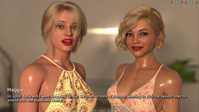 Porny Games: Моя хотвайф от куколда игры - тройничок с муженьком кроссдрестом, поедание спермы мужа 23