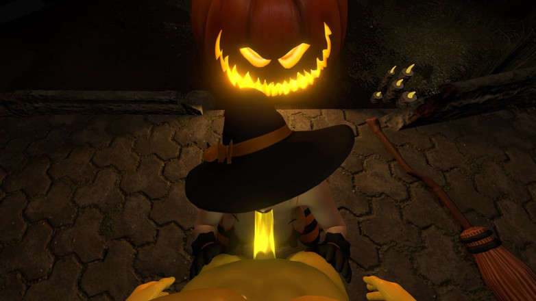 Wraith ward: Esmeralda Es Sexy Bruja Calabaza Rey En Halloween