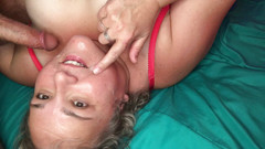 Thumper-n-Daisy: Amateur BBW - Komm in Daisys mund & im gesicht, selbstgedrehter pOV-blowjob...