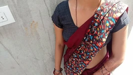 Babhi pembantu muda Indiaku pertama kali nyepong kontol dan ngentot sama dever