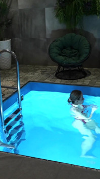 He's a Lucky Guy. He Fucks a Hot MILF and a Cute 18-year-old Girl in a Sauna!