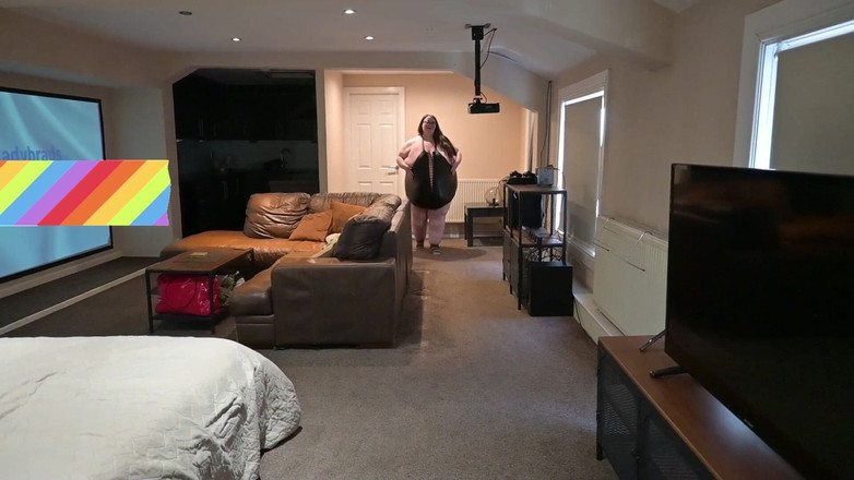 SSBBWLadyBrads: SSBBW セクシーファットブラックレザースーツ