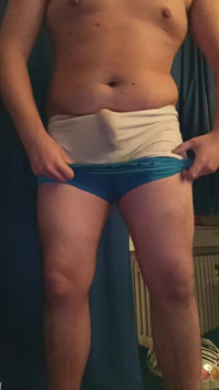 Chub Boy Pissing in White Undies