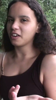 Petite Latina Gets Naked in a Public Park