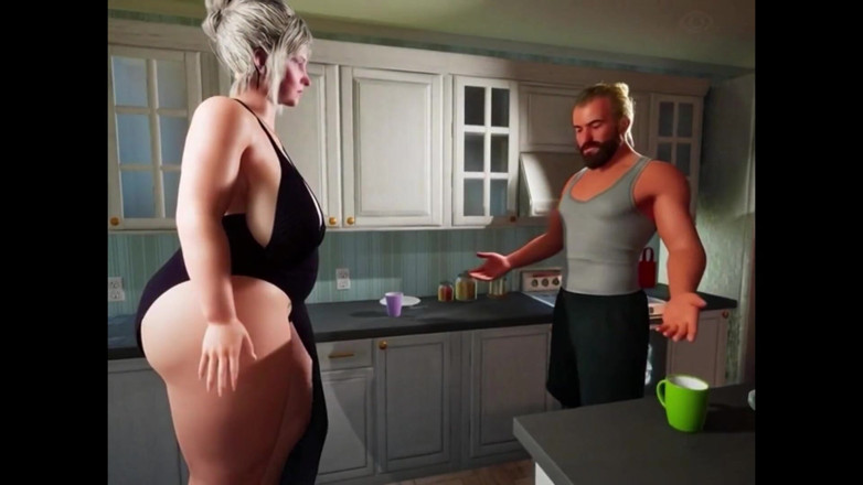 Denis animation: Ung fabriksarbetare och sextioårig bystig kåt