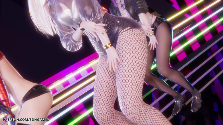 3D-Hentai Games: Mmd Babymonster - Batter up Ahri Evelynn Akali Sexy Striptease League...