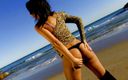 Fun Pictures: Gorąca brunetka zostaje ostro wyruchana na plaży