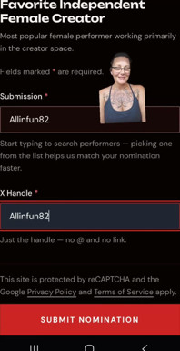 Help Me Get Nominated for Avns 2027