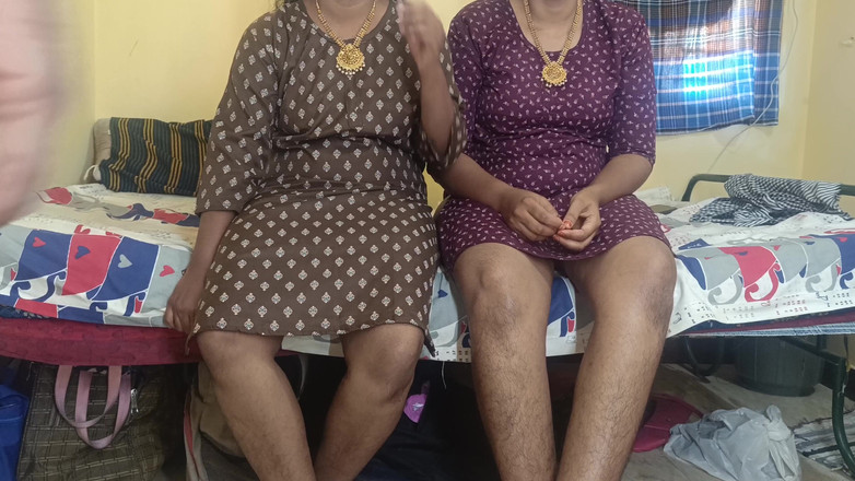 Magilmathi: 三人行幻想吸吮妻子和她的继妹