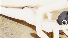 Yaoitube: In femboy Yaoi Shin wird der Catboy in einem Beach.mp4...