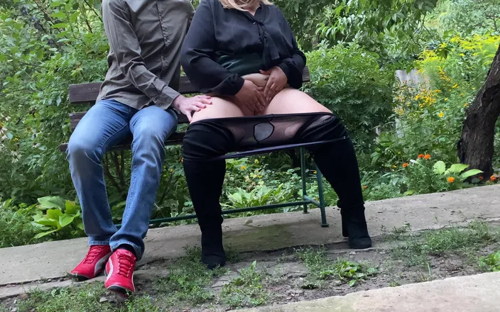 OurFetishLife: Stepmom gives gift to her stepson after powerful outdoor squirting