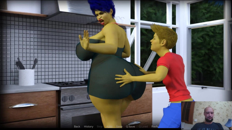 Sex game gamer: Bart och Marge har en bra röv i köket