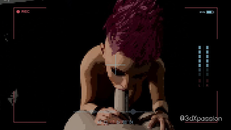 3dxpassion: Sexy slet Thacceq neukt hard in een verlaten VR-metro - deepthroat...
