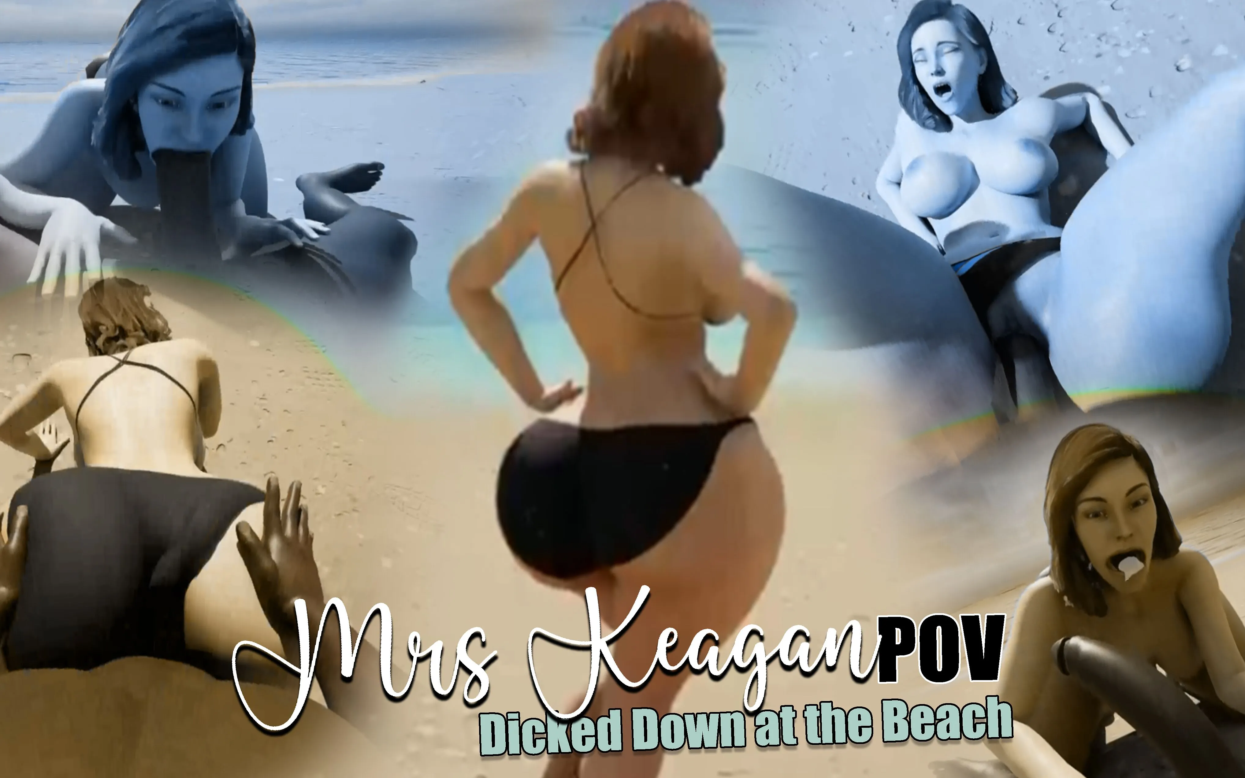 mrs. Keagan: Getting Dicked Down at the Beach