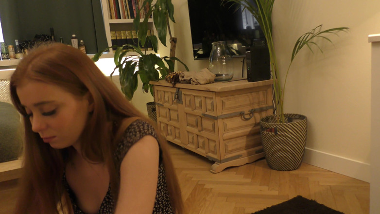 Ignoring Handjobs: Cute Redhead Ruins Two Times Orgasms with Huge Cumshots on...