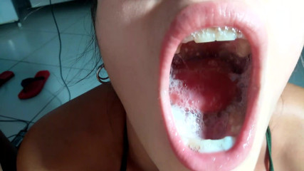April BigAss: Deep Throat Morning, Slut Cum Swallow