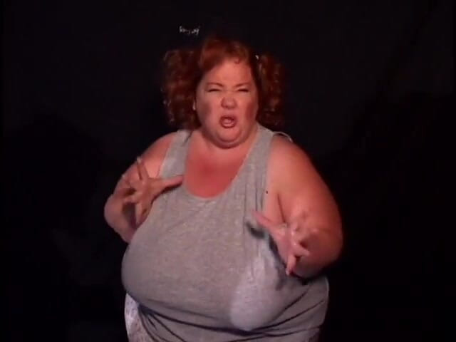 A Lesbian World: Watch the fat midget and skinny midget fuck each other...