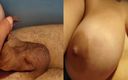 Emma Alex: Nytt format närbildsvideo. Röra vid perfekta naturliga bröst medan styvsyster...